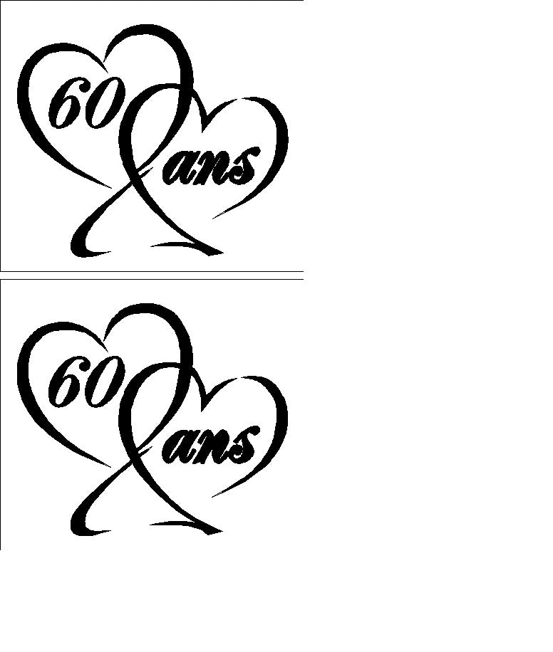 2 verres gravés | Coeurs entrelacés et nombre d'années