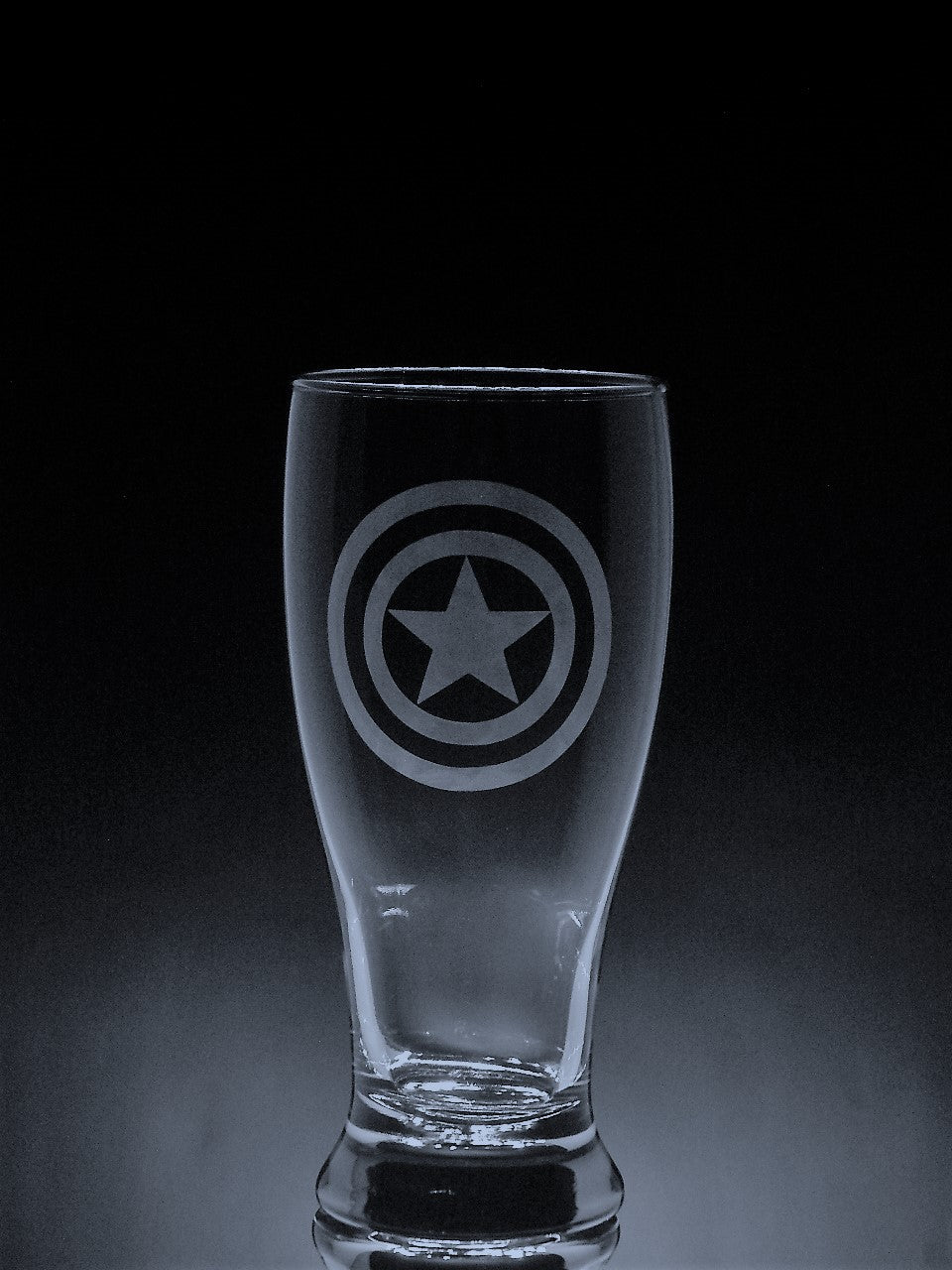 Verre gravé | Capitaine America 1
