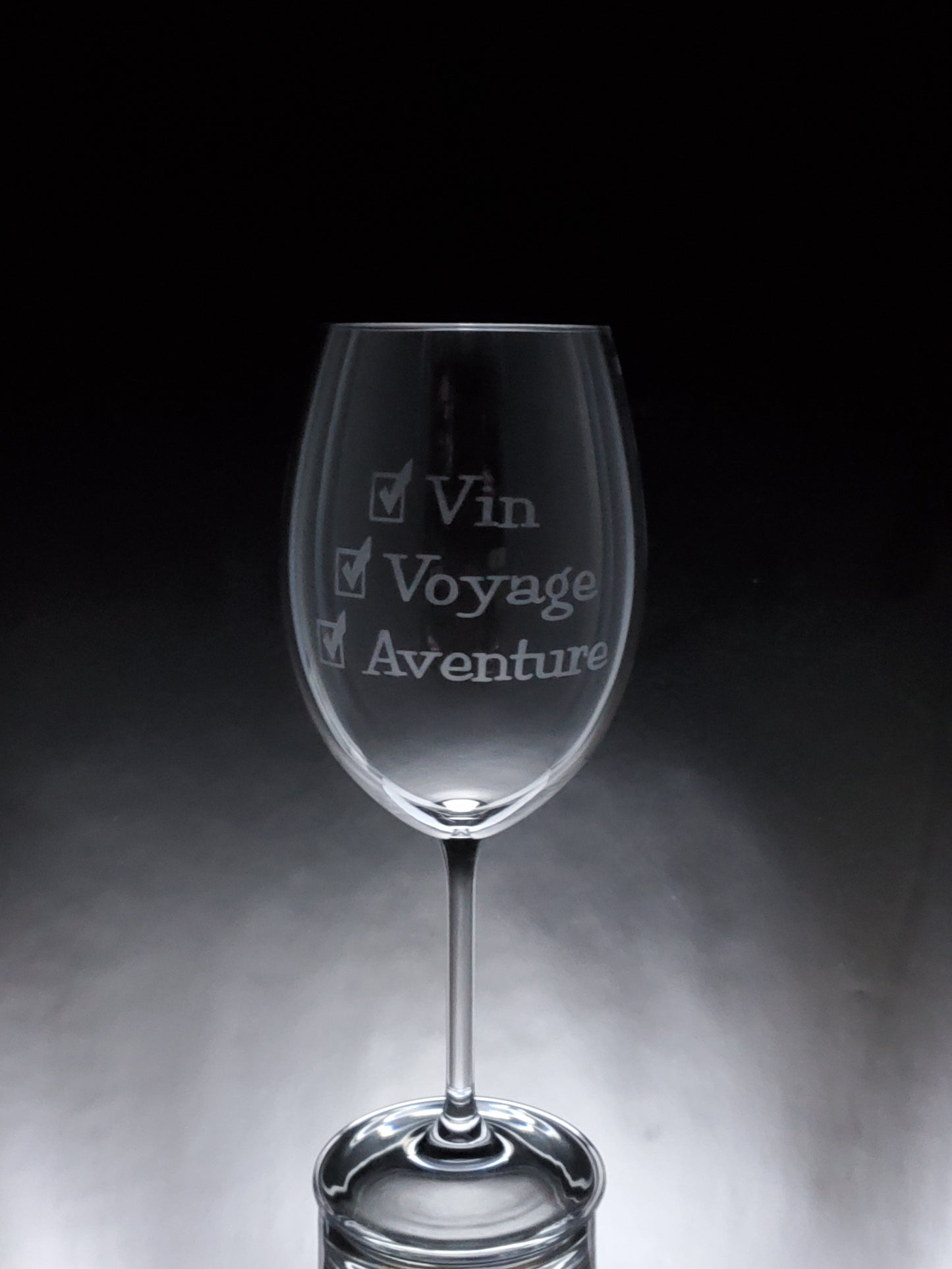 Verre gravé | Vin voyage aventure