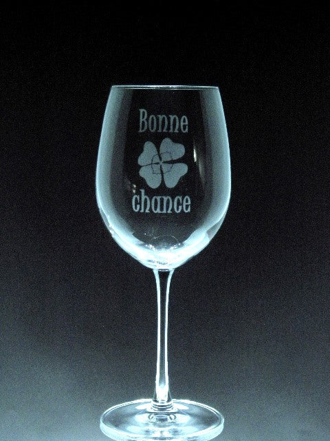 Verre gravé | Bonne Chance