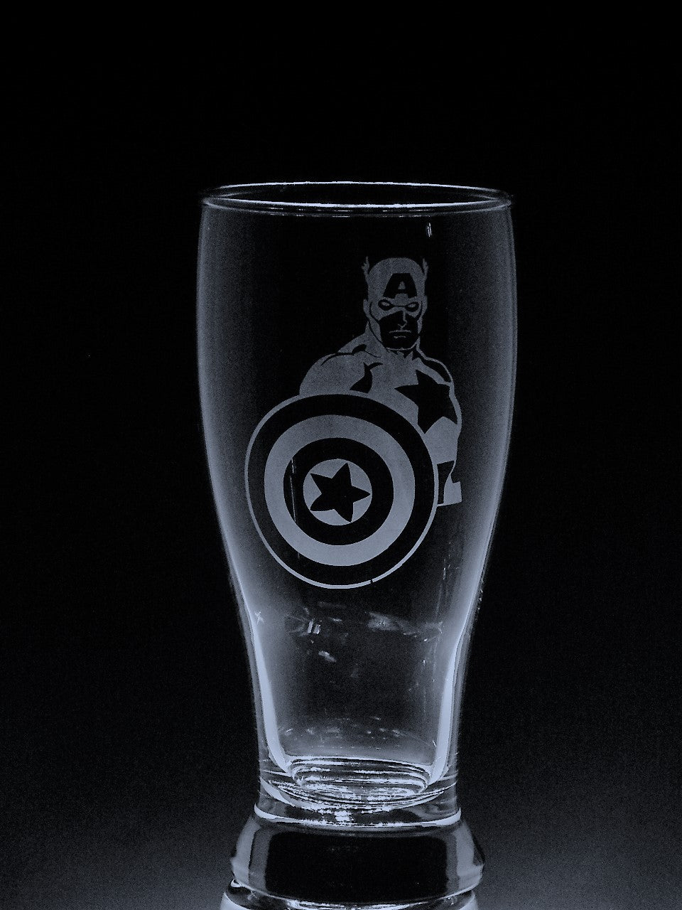 Verre gravé | Capitaine America