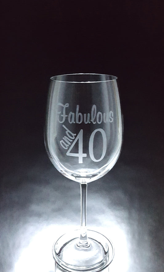 Verre gravé  | Fabulous and (number) 1