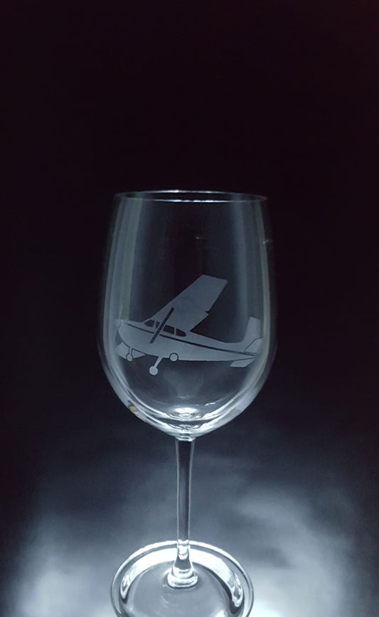 Verre gravé | Avion