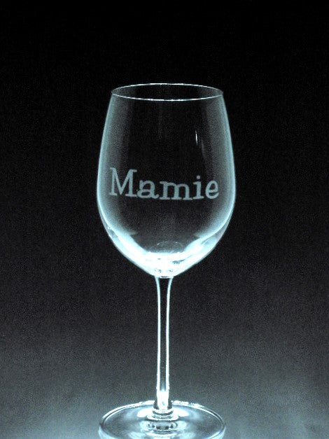 Verre gravé | Mamie