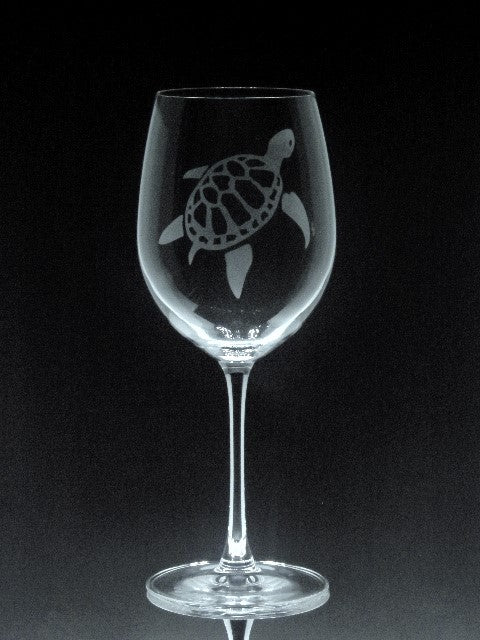 Verre gravé | Tortue